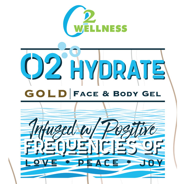 O2 Hydrate Gold Face and Body Gel (16oz, 453g)