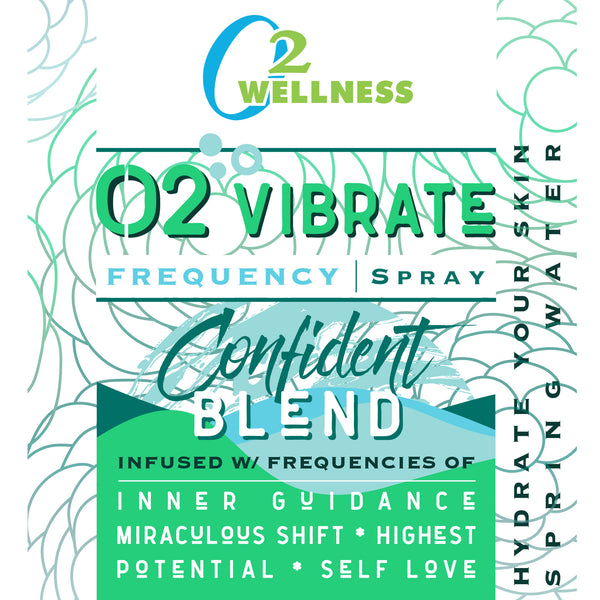 O2 Vibrate Frequency Spray - Confident
